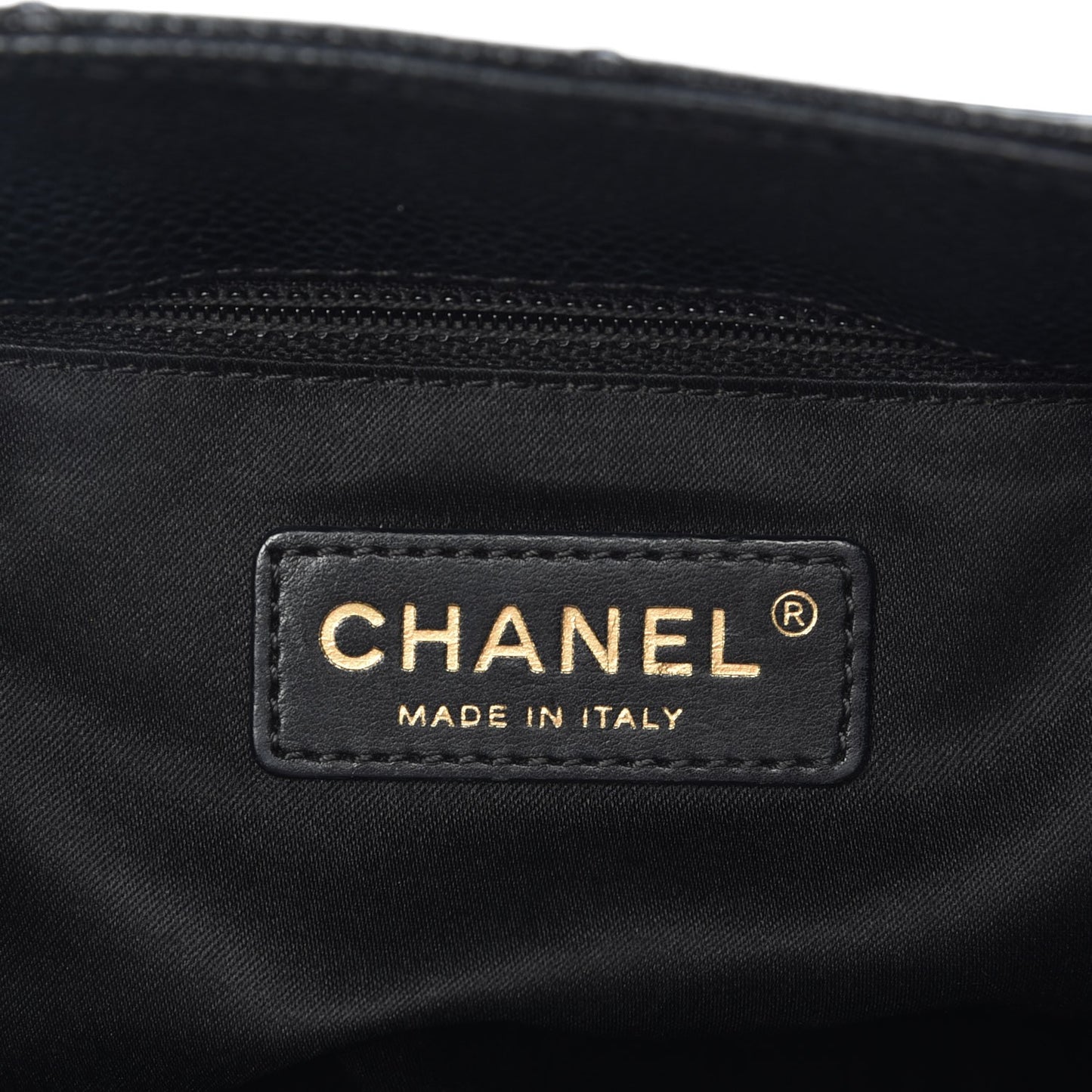 Caviar Quilted Grand Shopping Tote GST Black