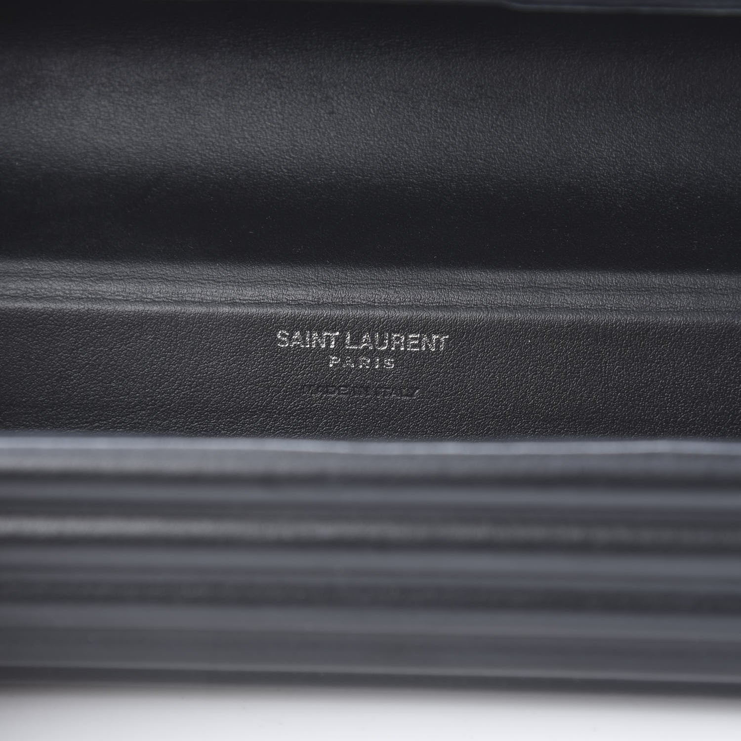 Saint Laurent Calfskin Opyum Clutch Black 6 of 8
