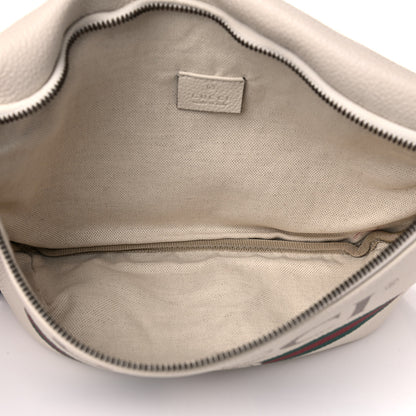 Gucci Grained Calfskin Logo Belt Bag White 5 of 12