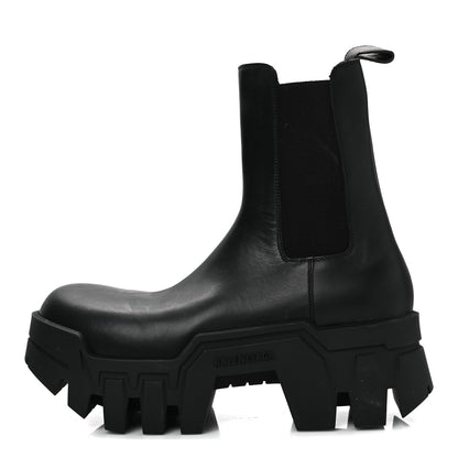 Balenciaga Smooth Calfskin Bulldozer Chelsea Boots 40 Black 1 of 8