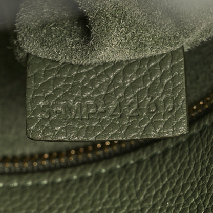 Celine Grained Calfskin Maillon Triomphe Medium Cabas Light Khaki 8 of 10