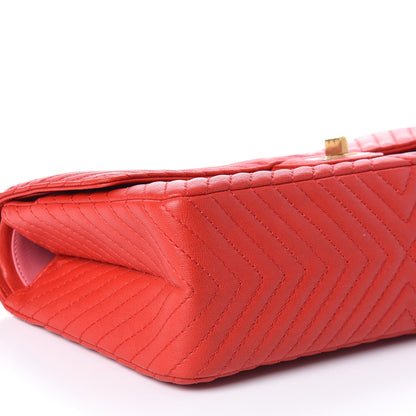 Chanel Sheepskin Chevron Quilted 2.55 Reissue 226 Flap Red 9 of 10