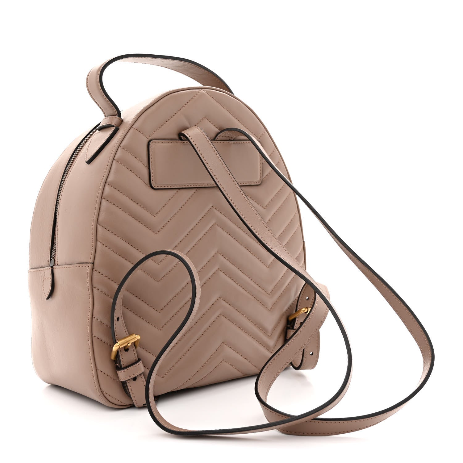 Gucci Calfskin Matelasse GG Marmont Backpack Porcelain Rose 3 of 14