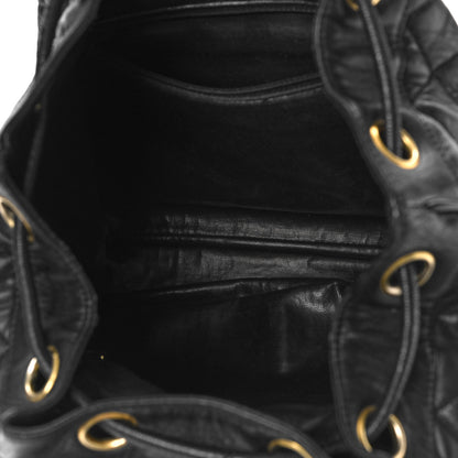 Chanel Lambskin Quilted Backpack Black 4 of 11