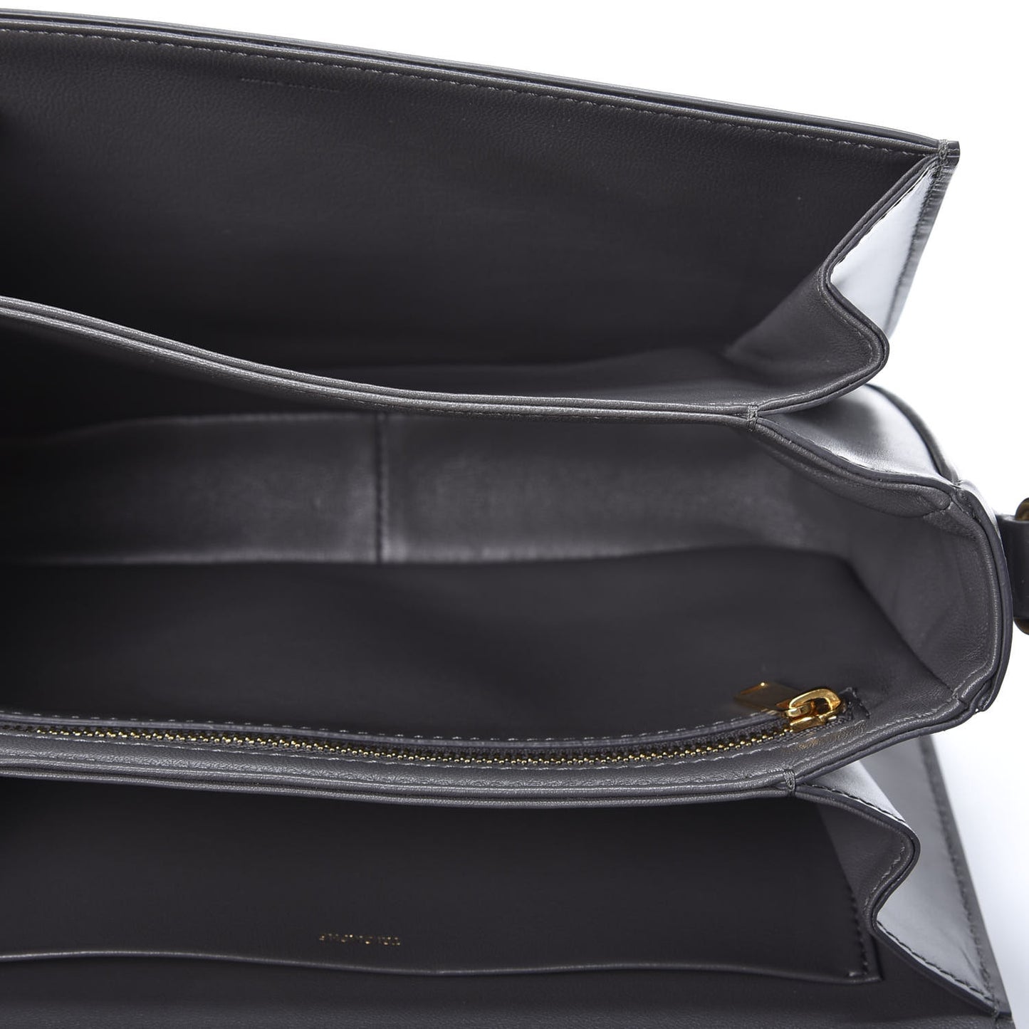 Shiny Calfskin Medium Triomphe Grey