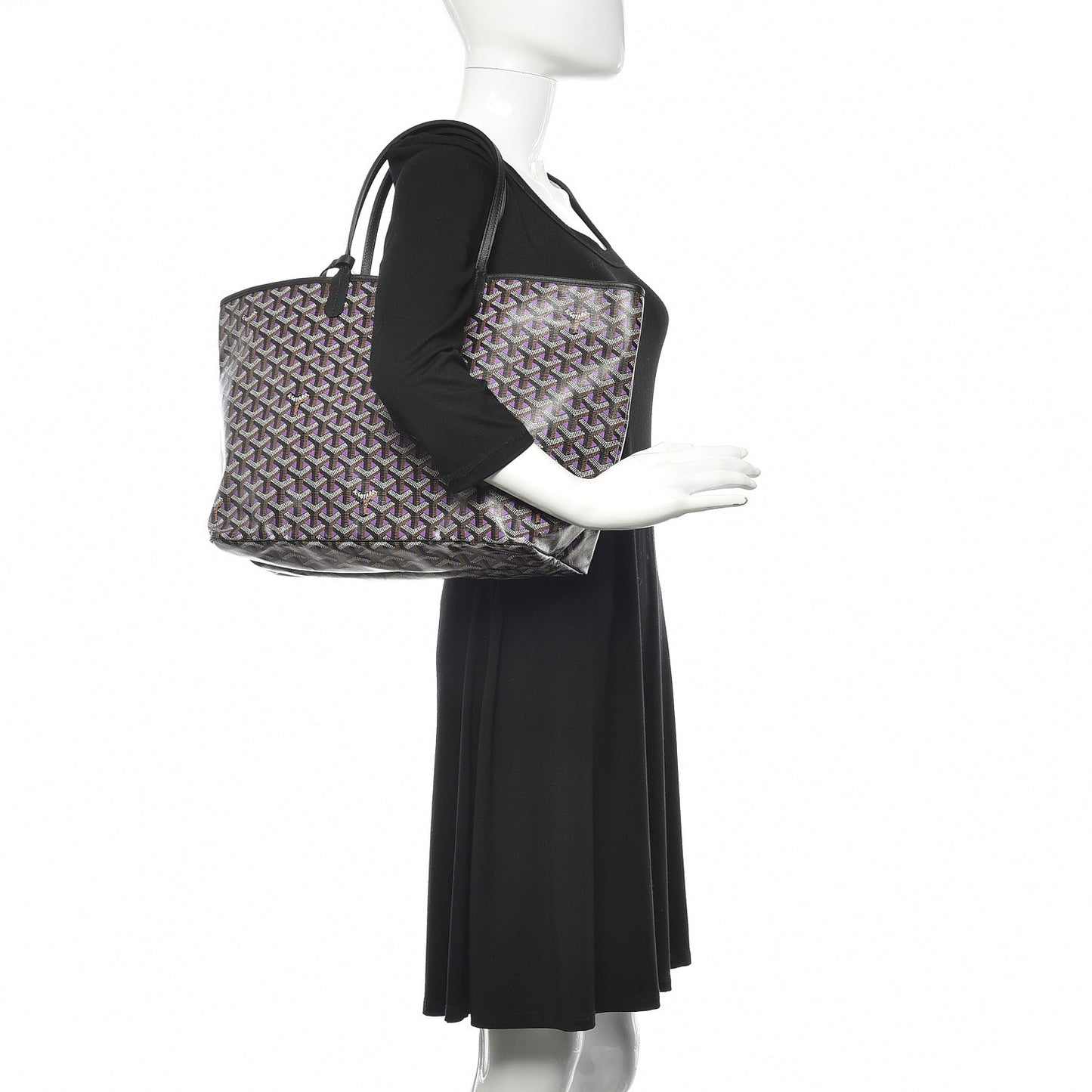 Goyardine Saint Louis Claire Voie PM Black Violet