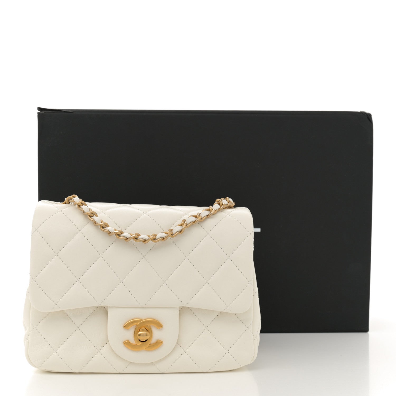 Chanel Lambskin Quilted Mini Pearl Crush Flap White 11 of 11