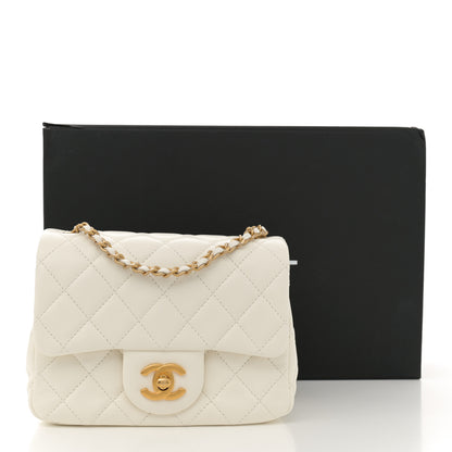 Chanel Lambskin Quilted Mini Pearl Crush Flap White 11 of 11