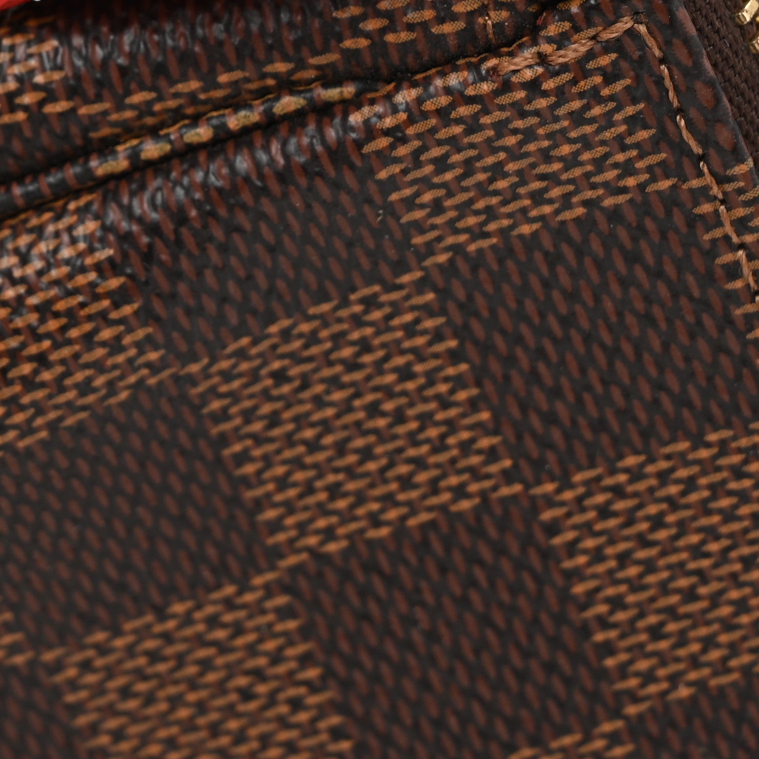 Louis Vuitton Damier Ebene 2019 Christmas Animation Mini Pochette Accessories Red 9 of 9