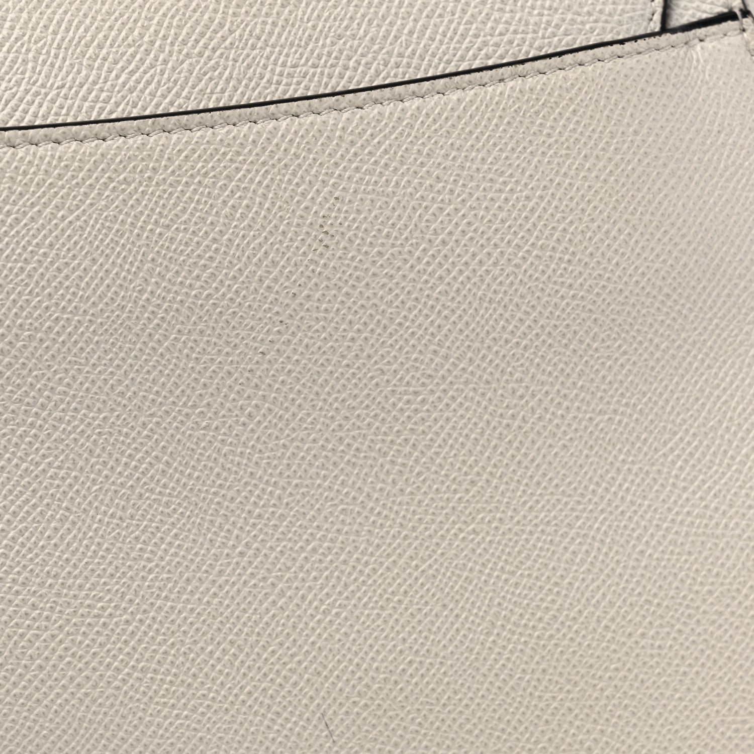 Christian Dior Grained Calfskin Saddle Bag White 13 of 14