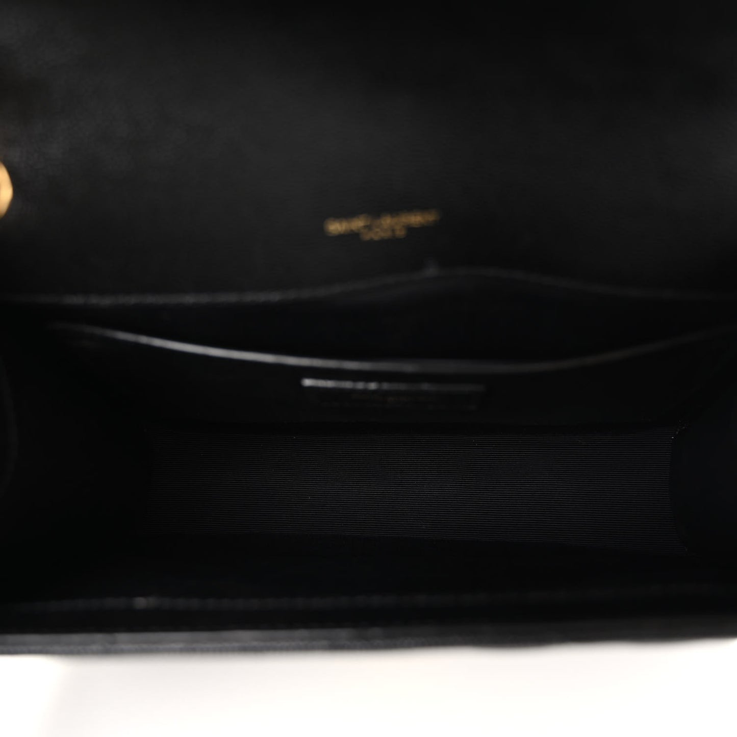 Grain De Poudre Textured Mixed Matelasse Triquilt Medium Monogram Satchel Black