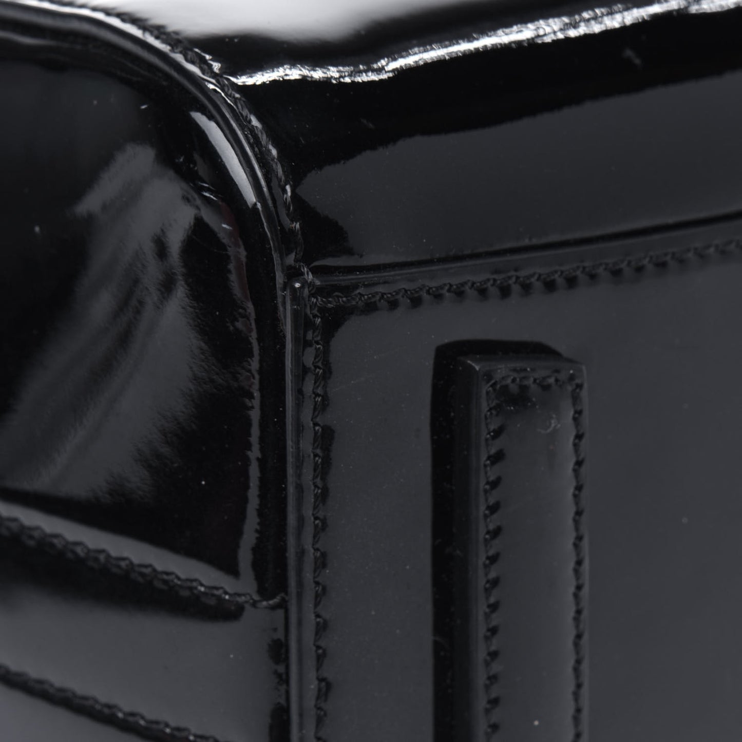 Patent Calfskin Mini Antigona Black