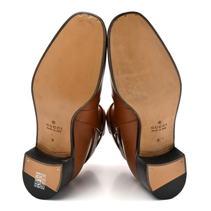 Gucci Calfskin Jakarta Buckle Boots 9 Cuir 6 of 10