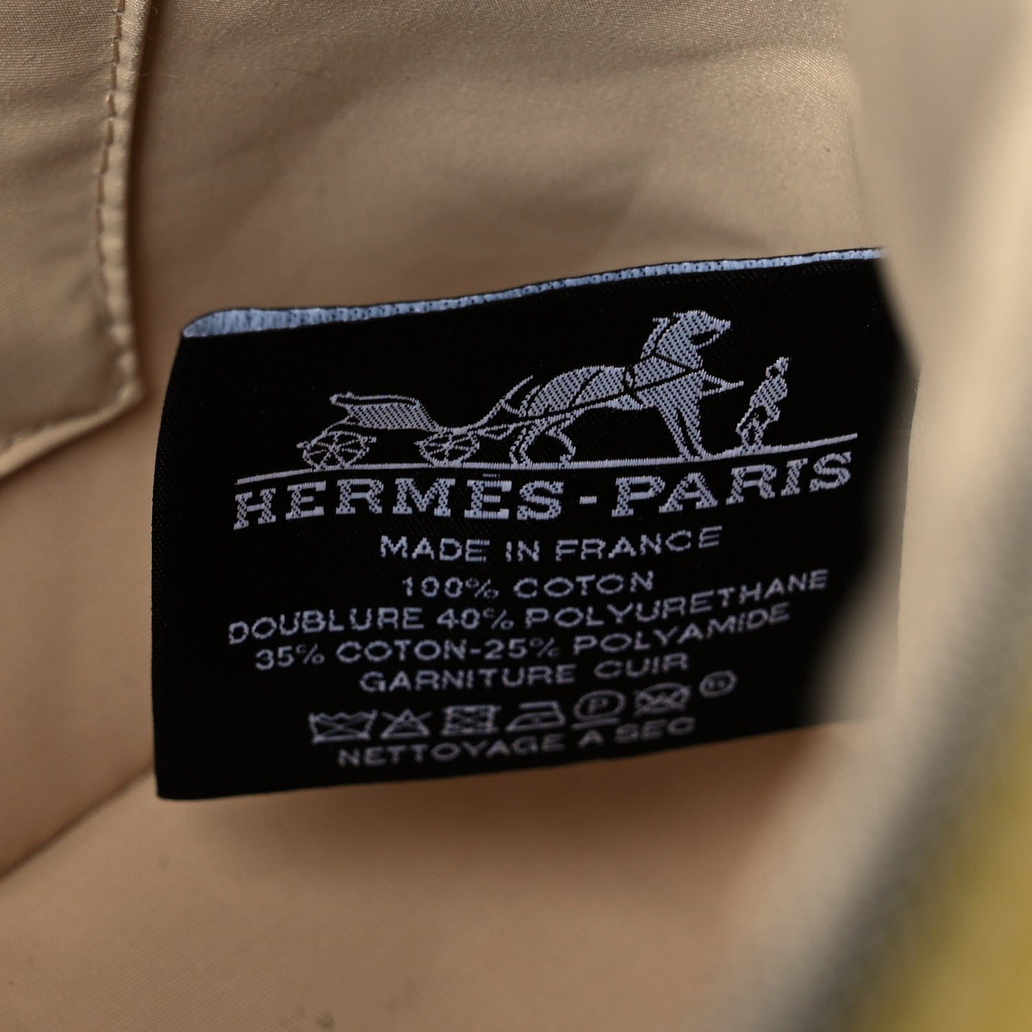 Hermes Cotton Stripe Bolide Rayures Rocabar Mini Travel Cosmetic Pouch Absinthe 6 of 9