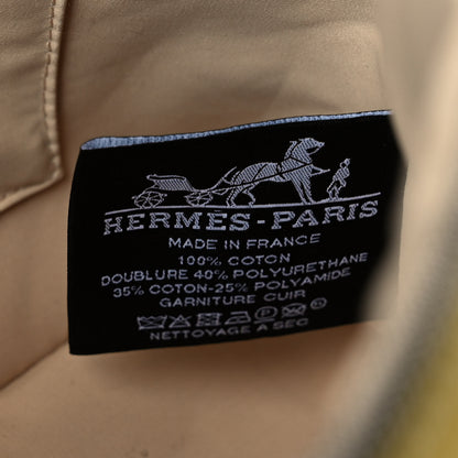 Hermes Cotton Stripe Bolide Rayures Rocabar Mini Travel Cosmetic Pouch Absinthe 6 of 9