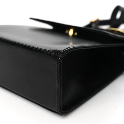 Salvatore Ferragamo Calfskin Vera Bow Mini Top Handle Crossbody Bag Black 9 of 9