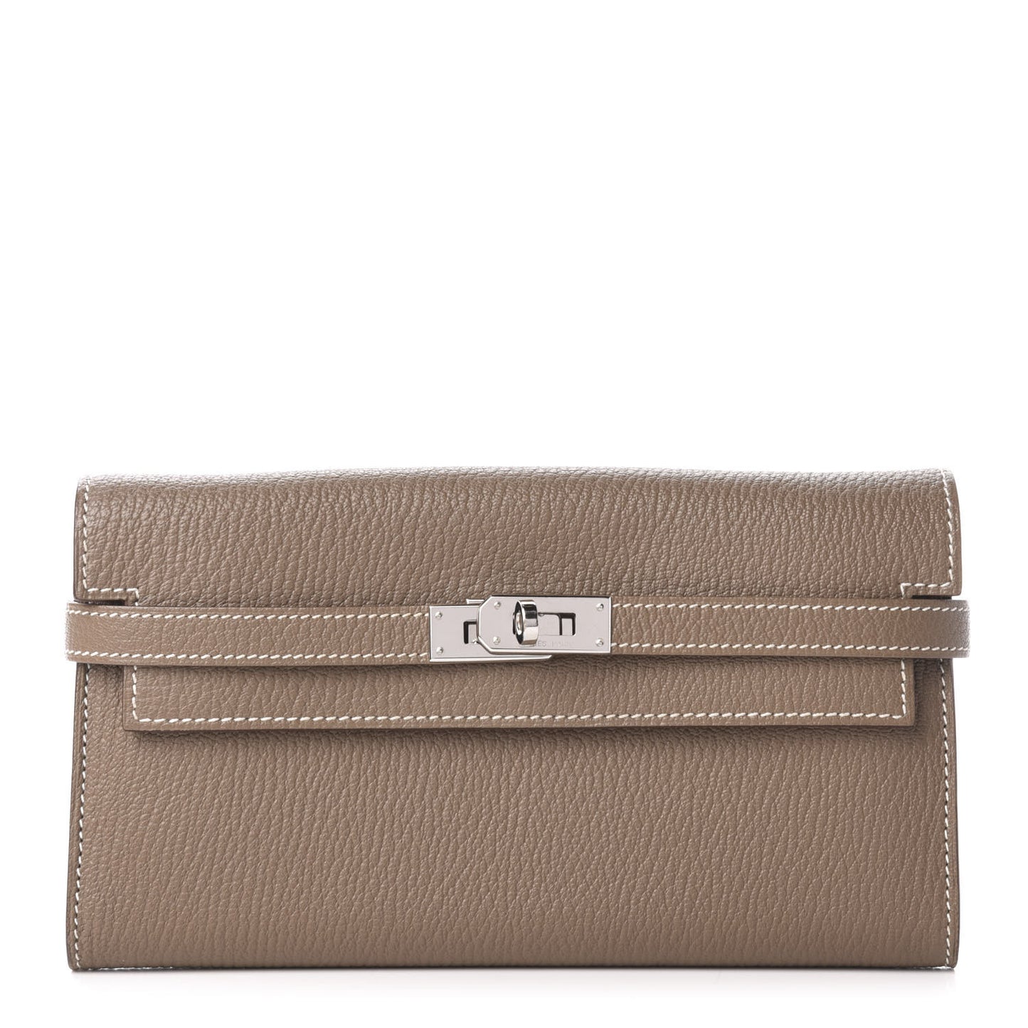 Chevre Mysore Kelly Longue Wallet Etoupe