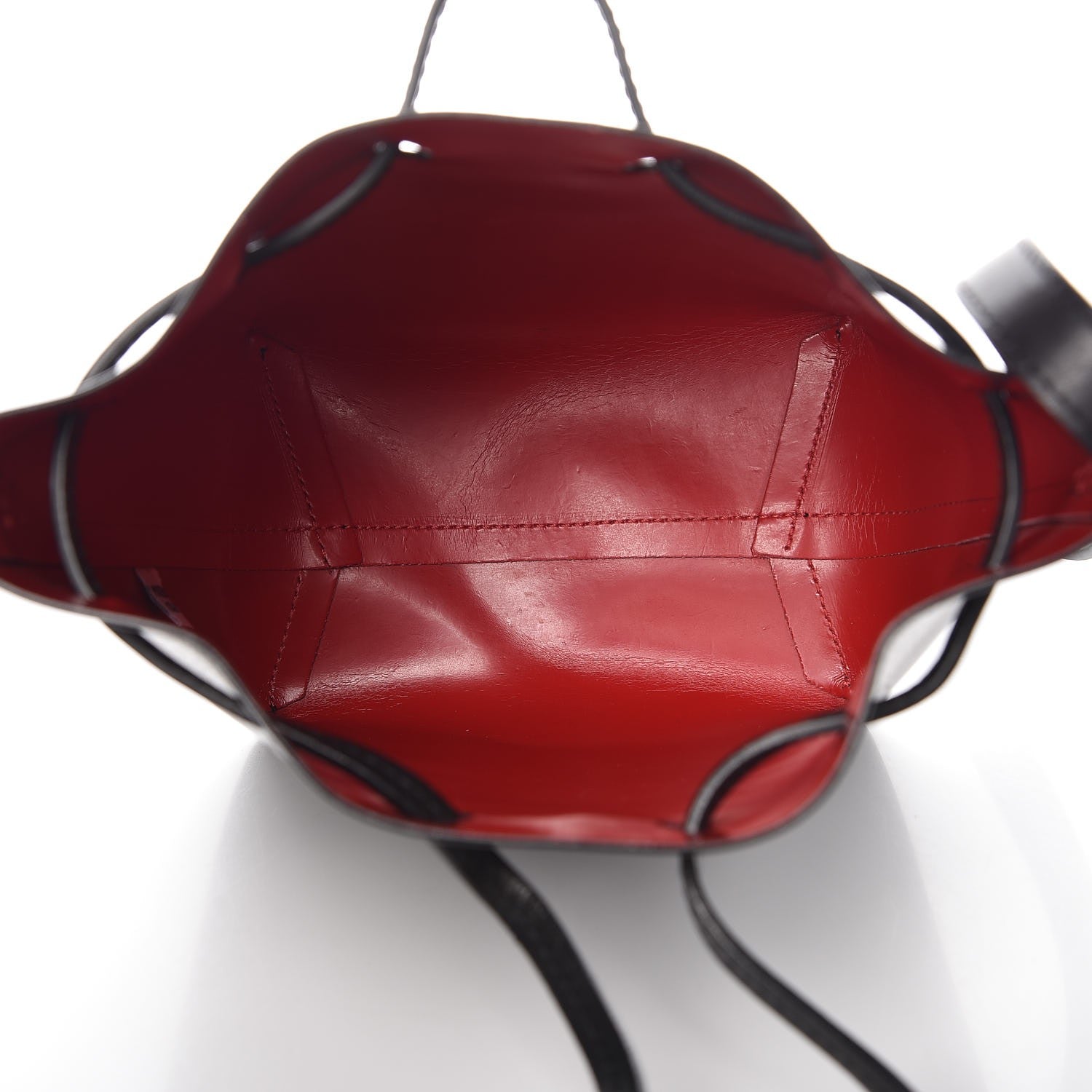 Mansur Gavriel Calfskin Mini Mini Bucket Bag Black Flamma 5 of 7