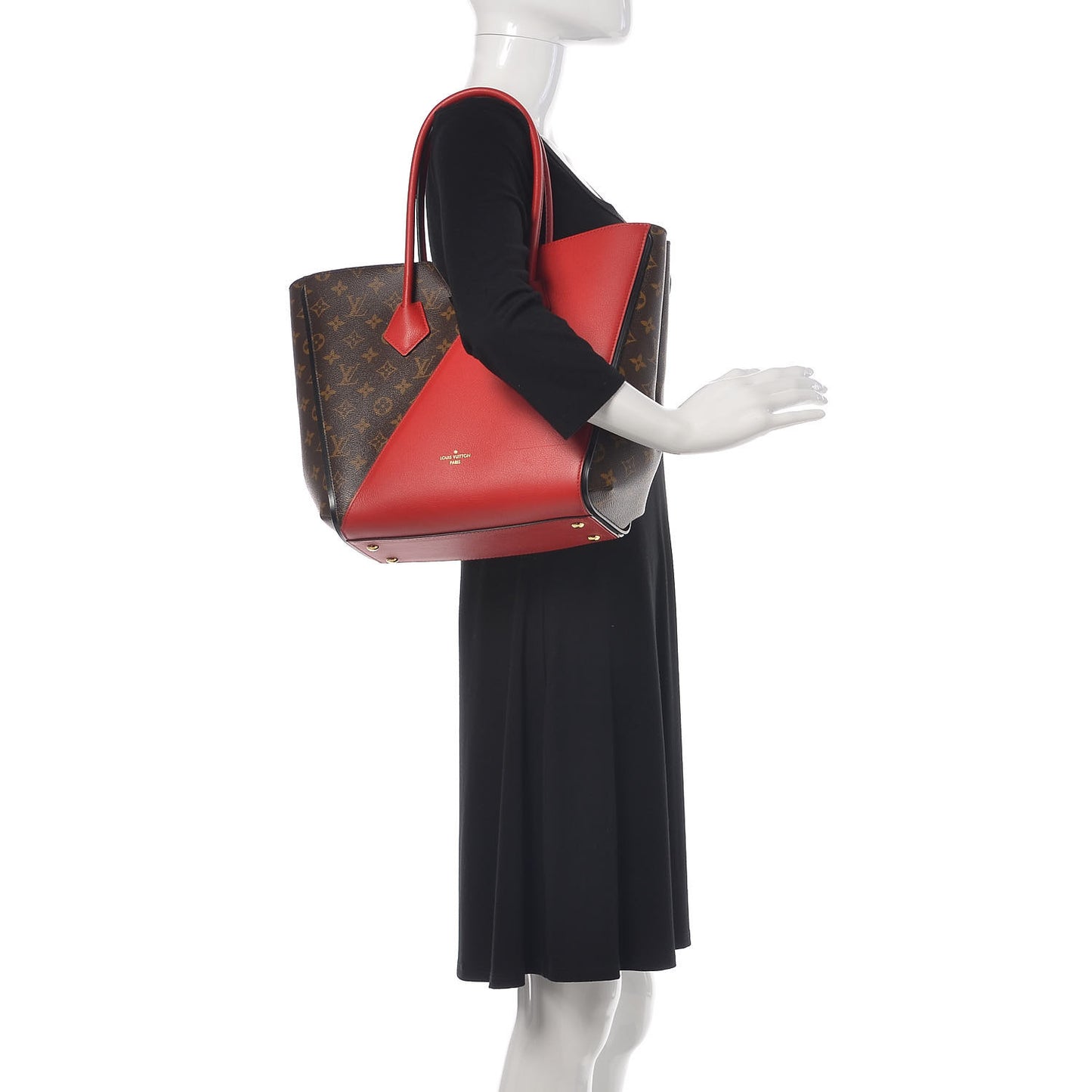 Calfskin Monogram Kimono Tote Cherry