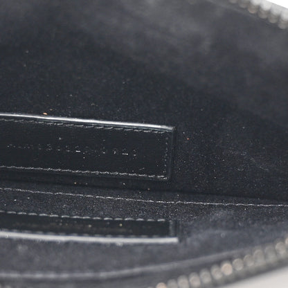 Saint Laurent Smooth Calfskin Monochrome Monogram Bill Pouch Black 5 of 9