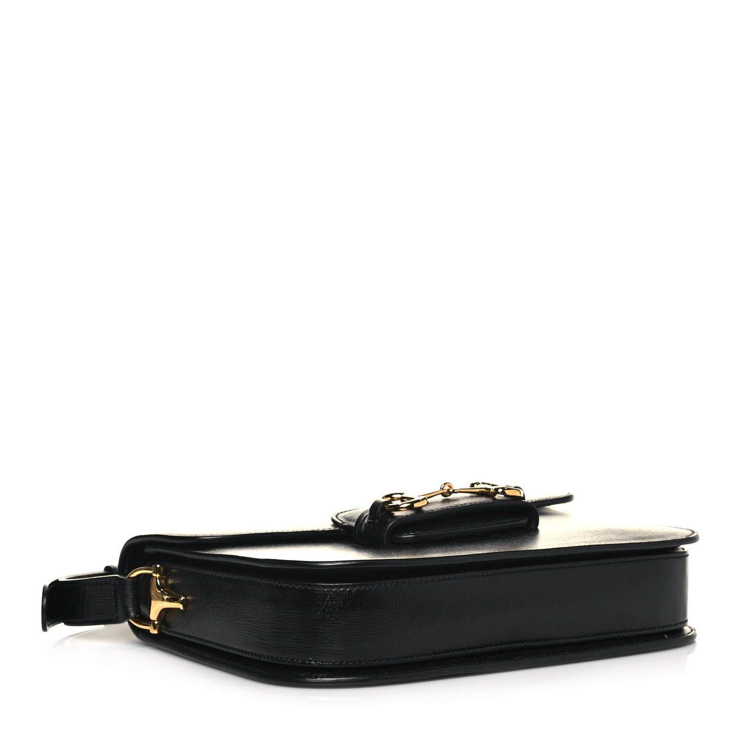 Azalea Calfskin Horsebit 1955 Shoulder Bag Black