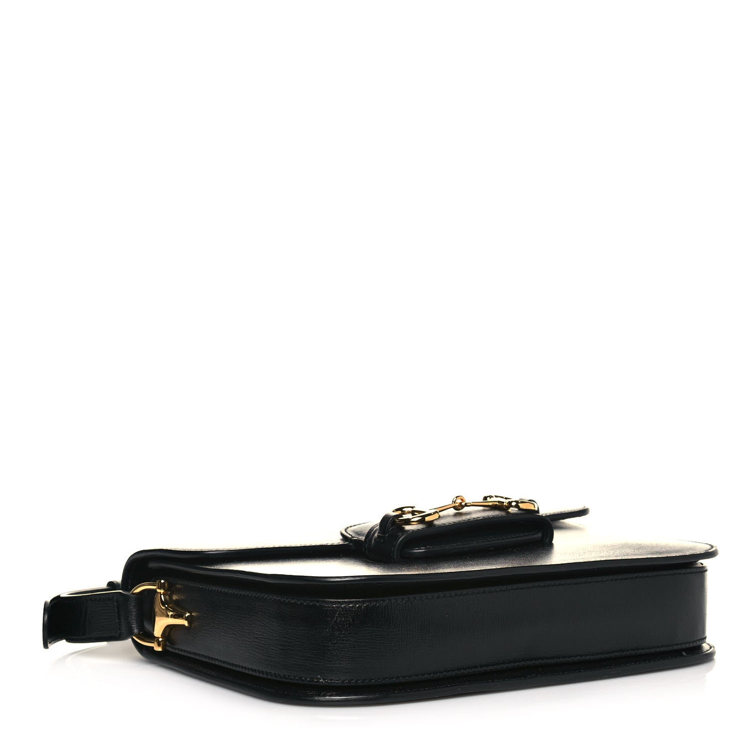 Gucci Azalea Calfskin Horsebit 1955 Shoulder Bag Black 4 of 12