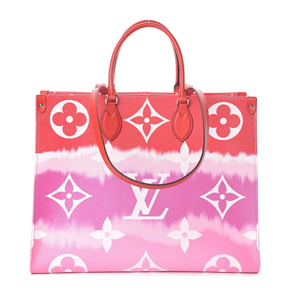 Louis Vuitton Monogram Escale Onthego GM Rouge 1 of 9