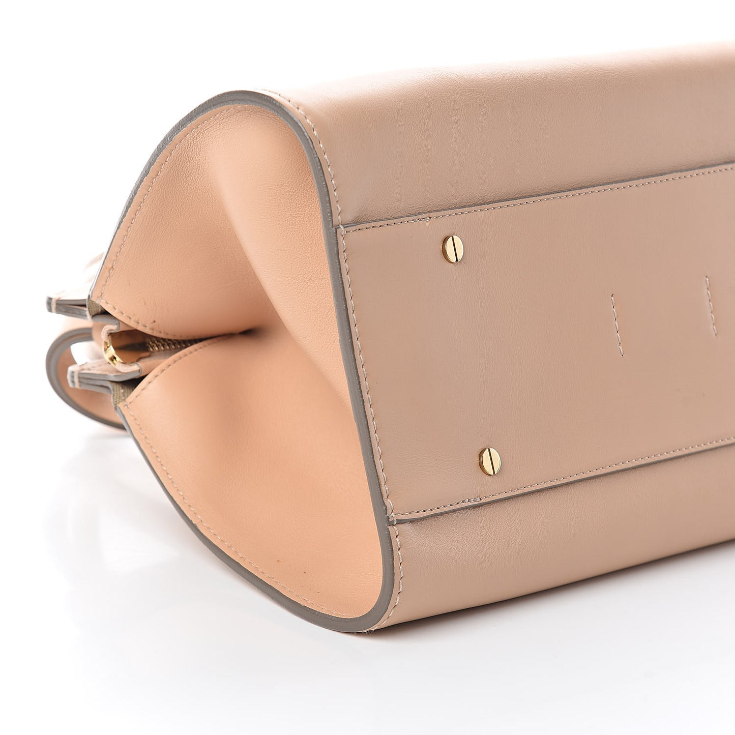 Calfskin Ayers Top Handle Shoulder Bag Beige