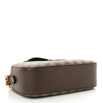 Gucci GG Supreme Monogram Web Neo Vintage Shoulder Bag Beige New Acero Crop 4 of 12