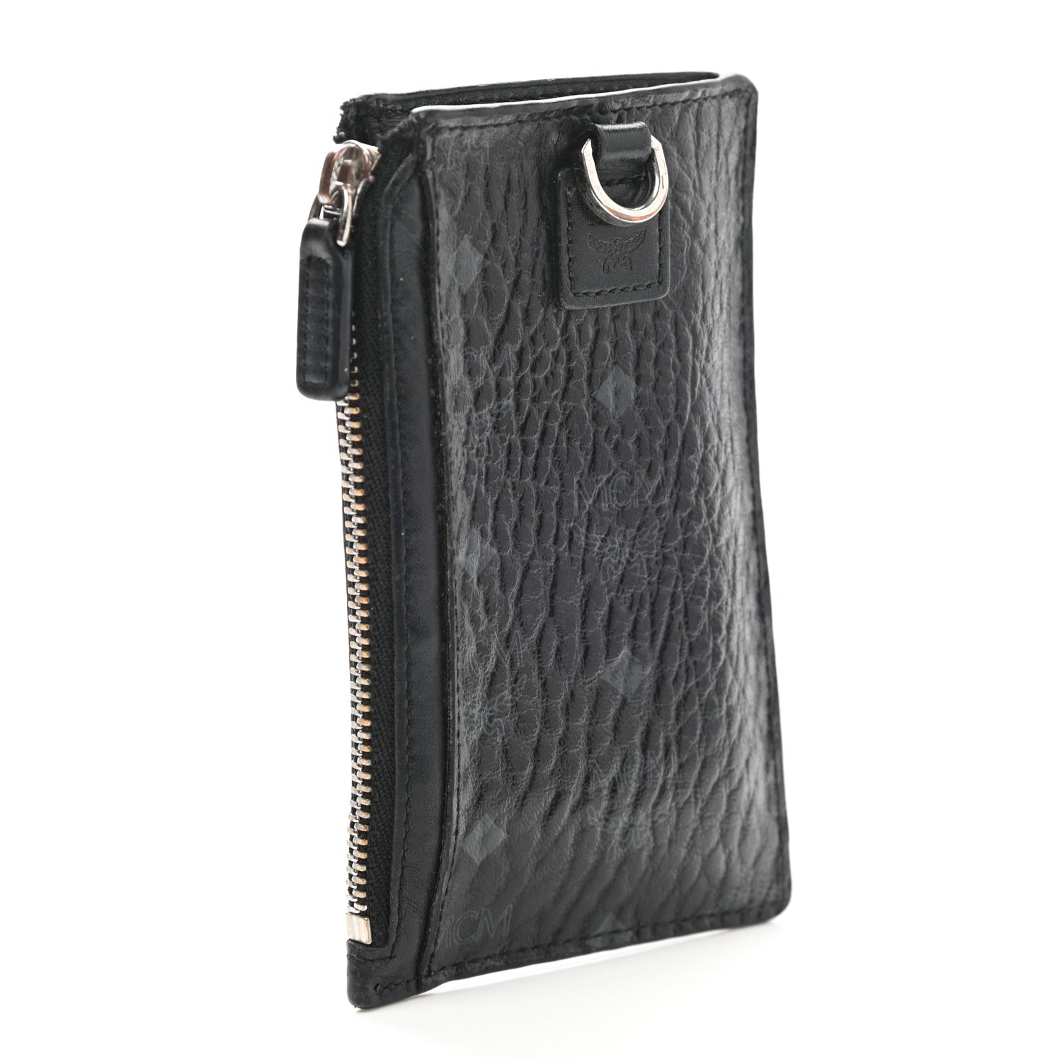 MCM Visetos Lanyard Card Holder Black 3 of 12