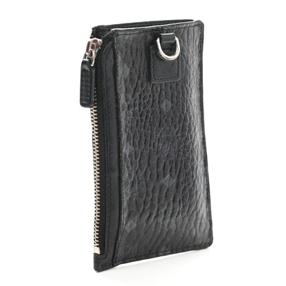 MCM Visetos Lanyard Card Holder Black 3 of 12