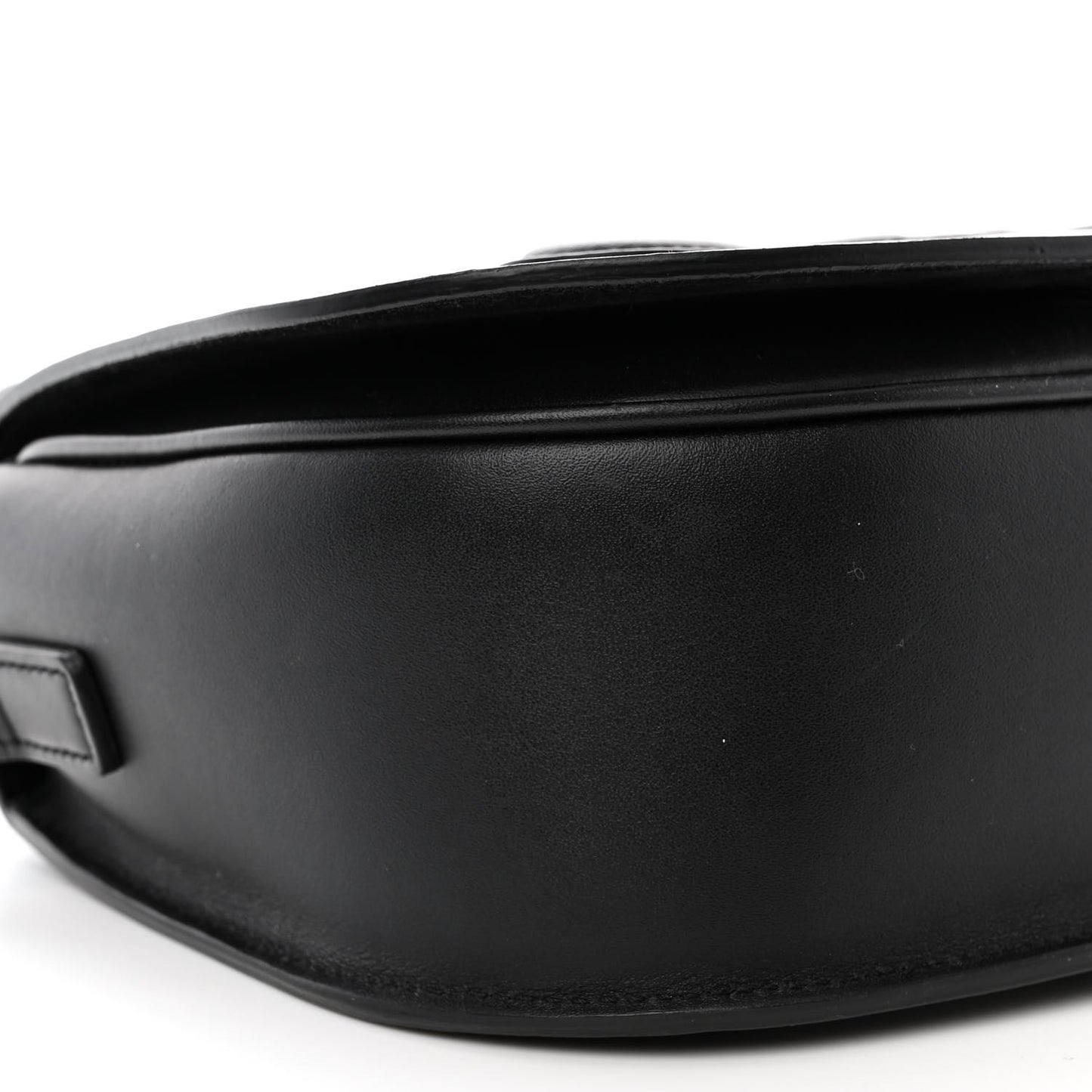Smooth Calfskin Cuir Triomphe Folco Crossbody Bag Black