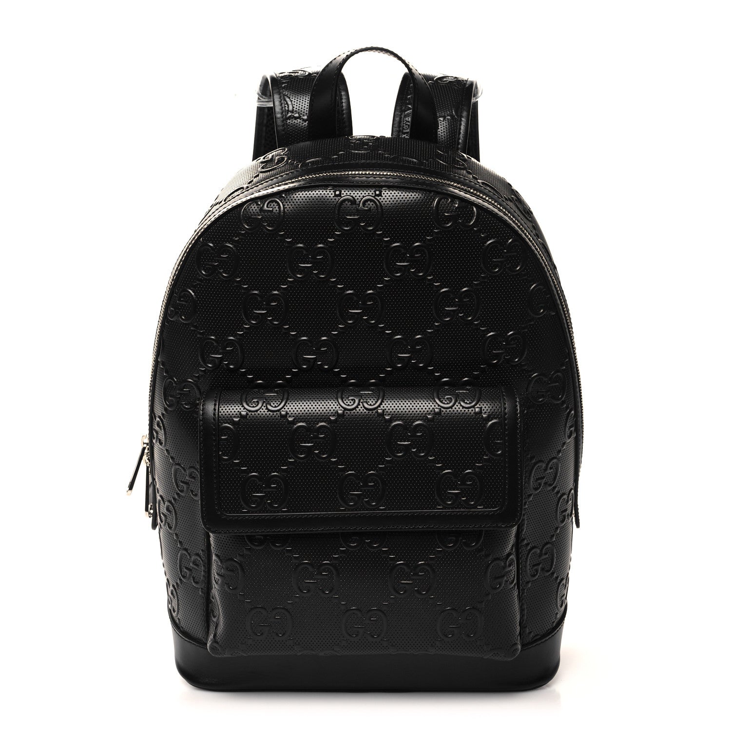 Gucci Calfskin GG Tennis Embossed Backpack Black 1 of 10