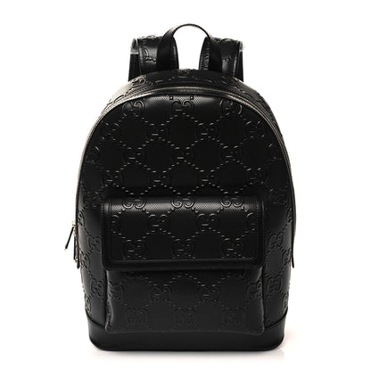 Gucci Calfskin GG Tennis Embossed Backpack Black 1 of 10