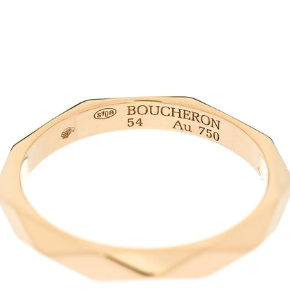 Boucheron 18K Yellow Gold Facette Wedding Band Ring 54 6.75 4 of 4