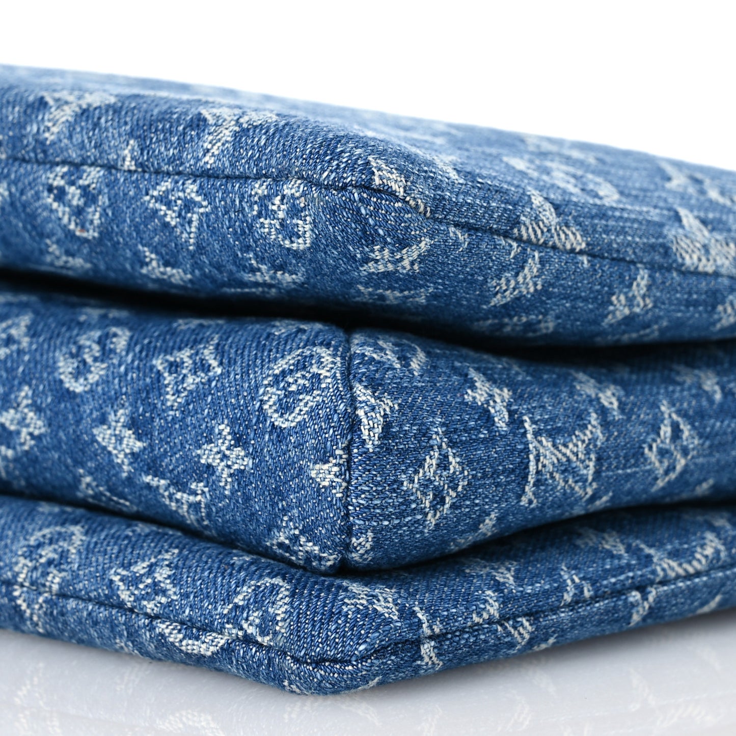Monogram Denim Coussin PM  Blue