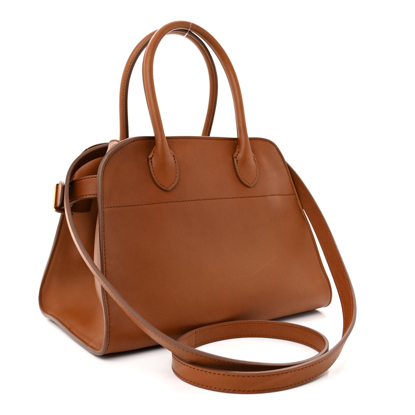 Polished Saddle Calfskin Soft Margaux 10 Bag Cuir