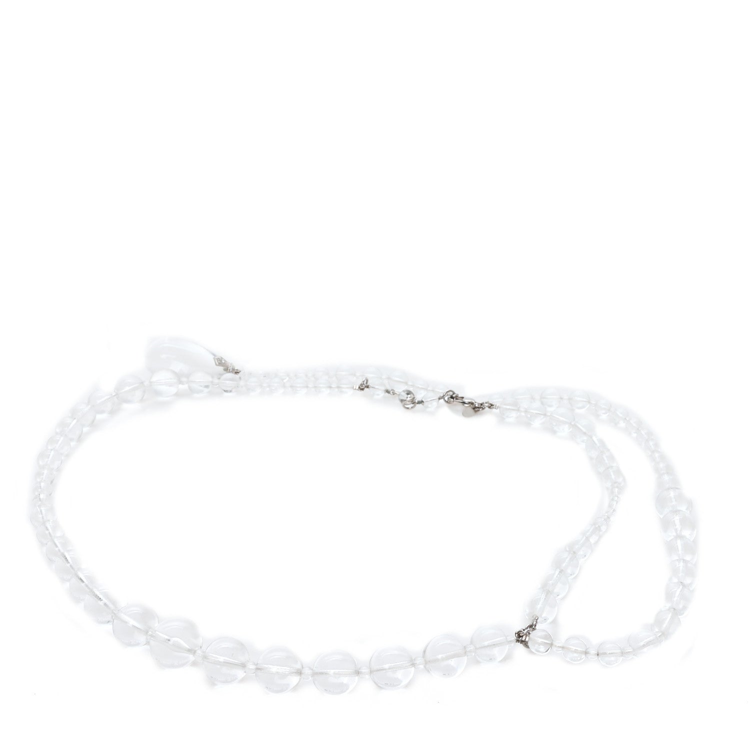 Chanel Transparent Bead Crystal CC Strand Belt 1 of 3