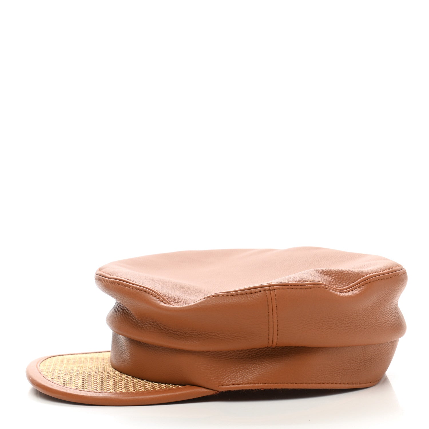 Hermes Calfskin Cavale Cap 58 Gold 4 of 8