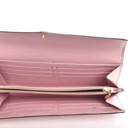 Louis Vuitton Vernis Sarah Wallet NM Rose Ballerine 5 of 16