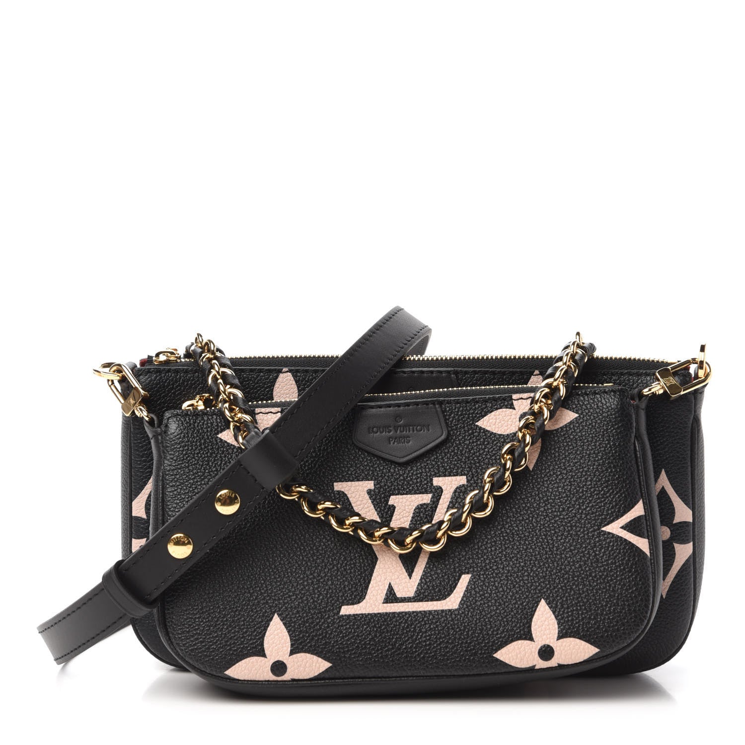 Louis Vuitton Empreinte Monogram Giant Multi Pochette Accessories Black Beige 1 of 10