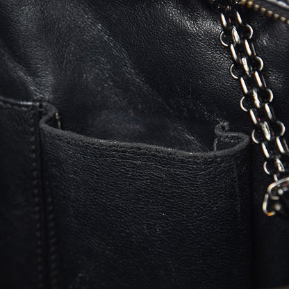 Chanel Metallic Aged Calfskin Quilted Large Reissue Camera Case Black 14 of 14