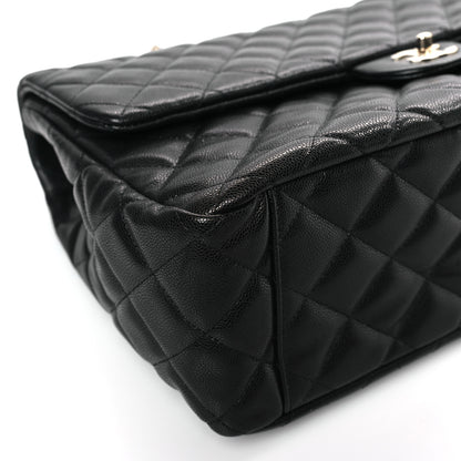Chanel Caviar Quilted XXL Travel Flap Bag Black 8 of 9