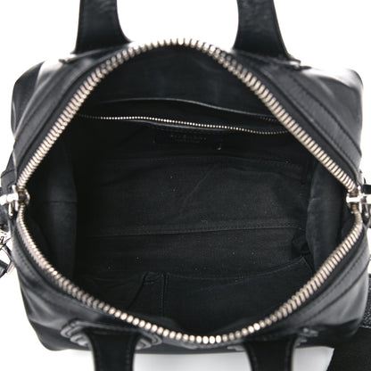 Givenchy Waxed Calfskin Medium Nightingale Logo Strap Black 5 of 19