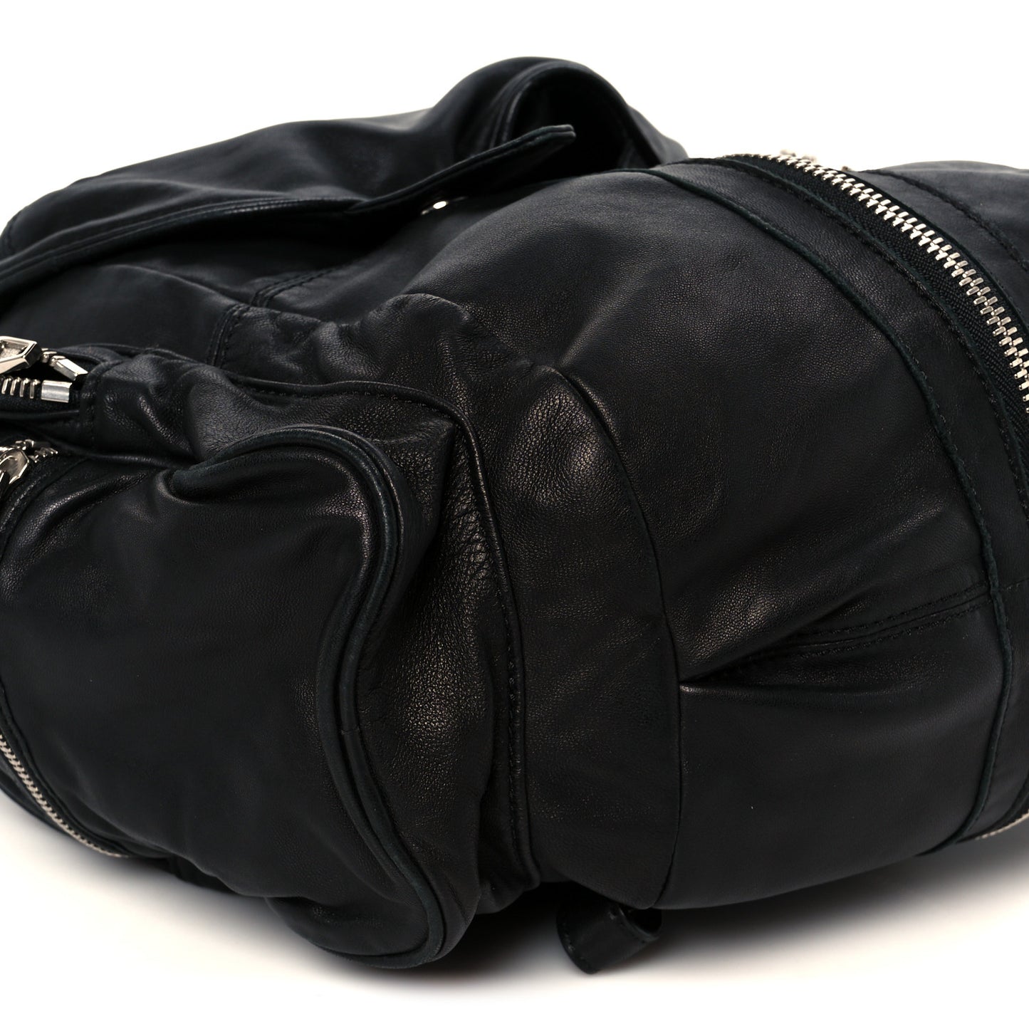 Lambskin Marti Backpack Bag Washed Black Rhodium Hardware