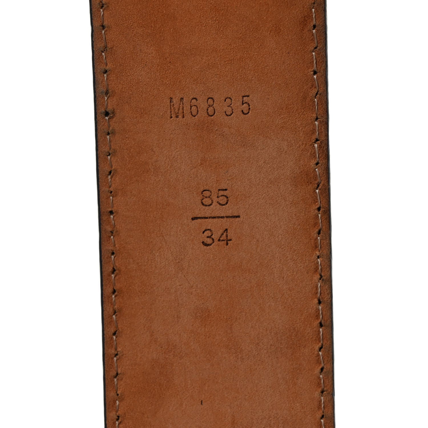 Louis Vuitton Damier Ebene Riveted Belt 85 34 4 of 7