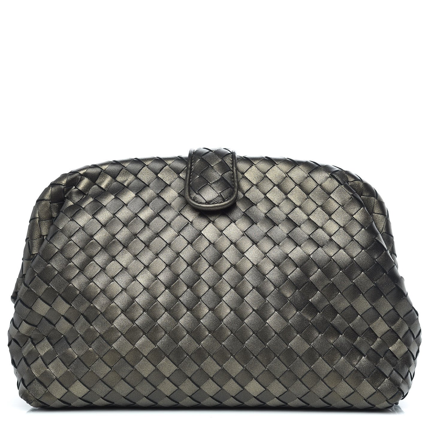 Nappa Intrecciato The Lauren 1980 Clutch Dark Bronze