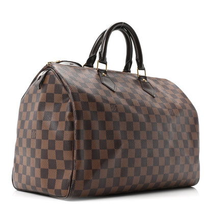 Louis Vuitton Damier Ebene Speedy 35 3 of 9