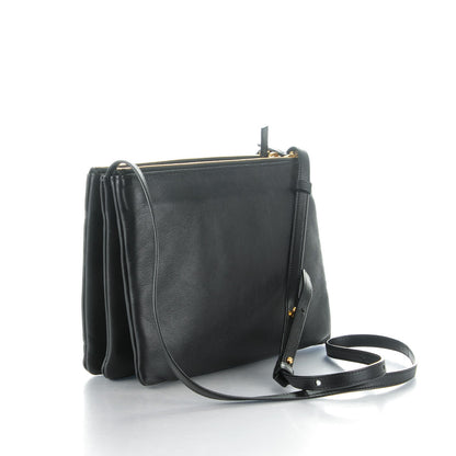 Celine Lambskin Large Trio Crossbody Bag Black 3 of 8