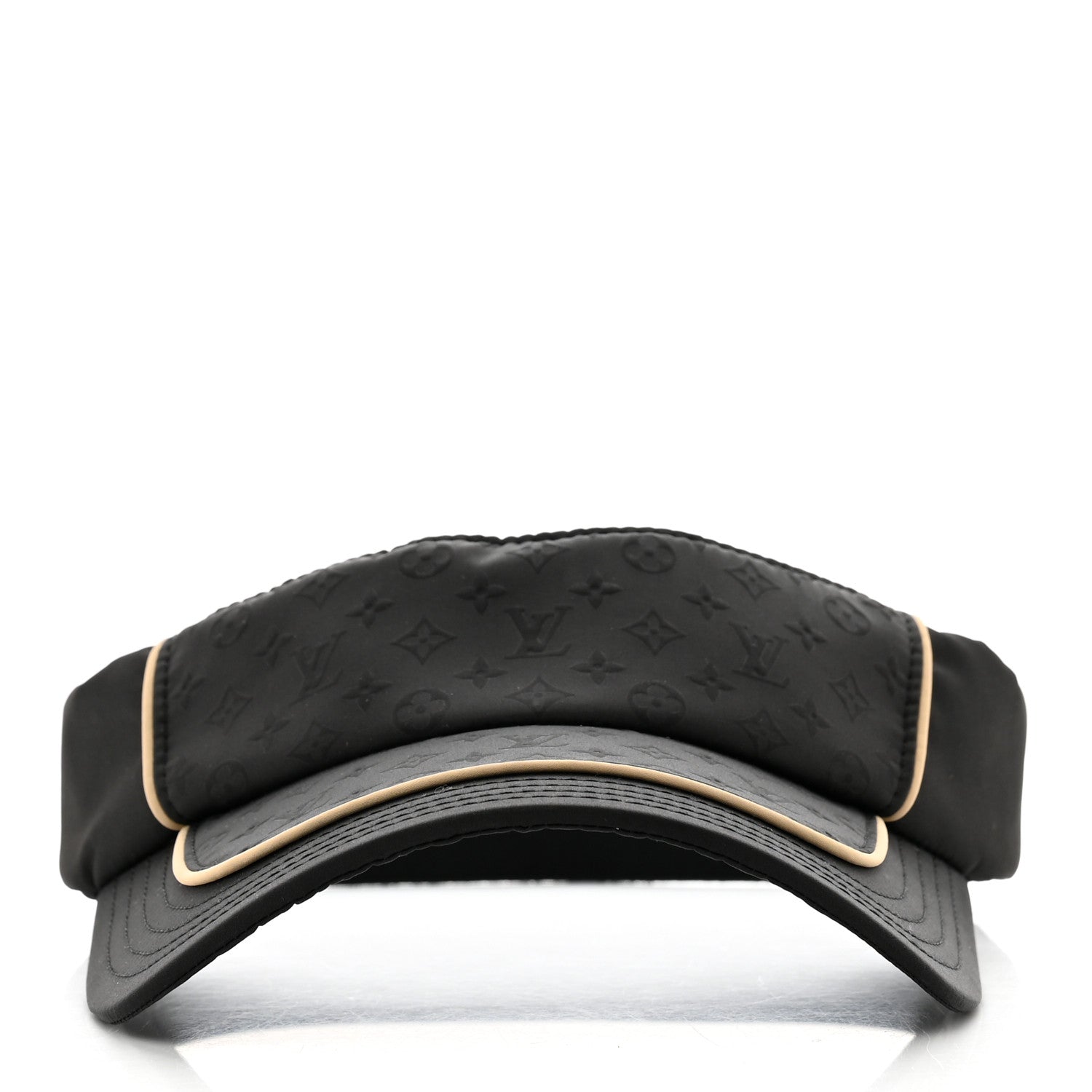 Louis Vuitton Polyester Monogram MNG Trail Visor Black Beige 3 of 10
